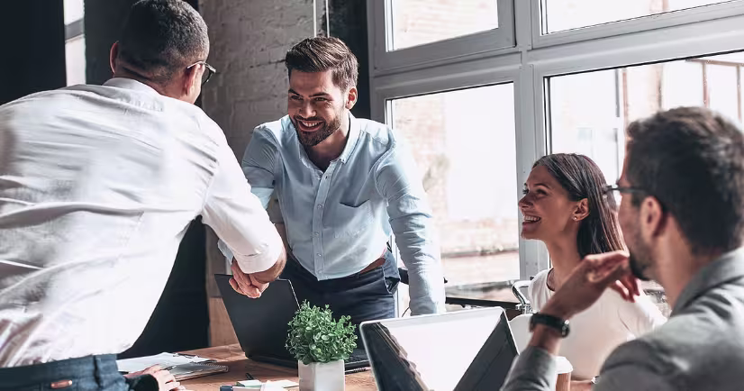 Profile card illustration showing services and languages